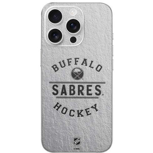 NHL Buffalo Sabres Black Text iPhone 16 Pro Skin